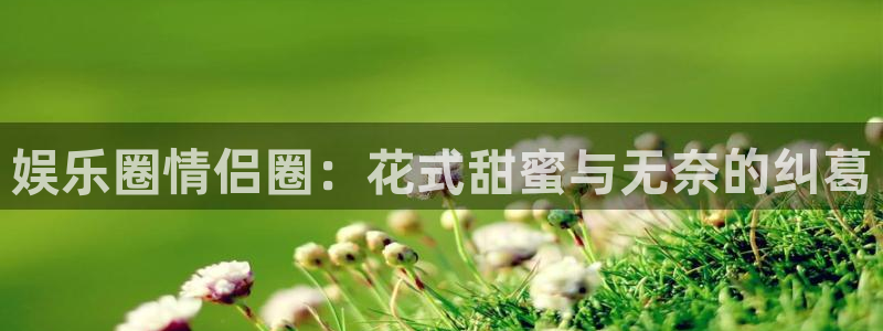 泰达娱乐4平台注册：娱乐圈情侣圈：花式甜蜜与无奈的纠葛