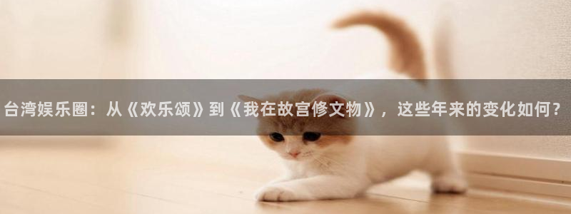 泰达娱乐手机版下载：台湾娱乐圈：从《欢乐颂》到《我在故宫修文物》，这些年来的变化如何？